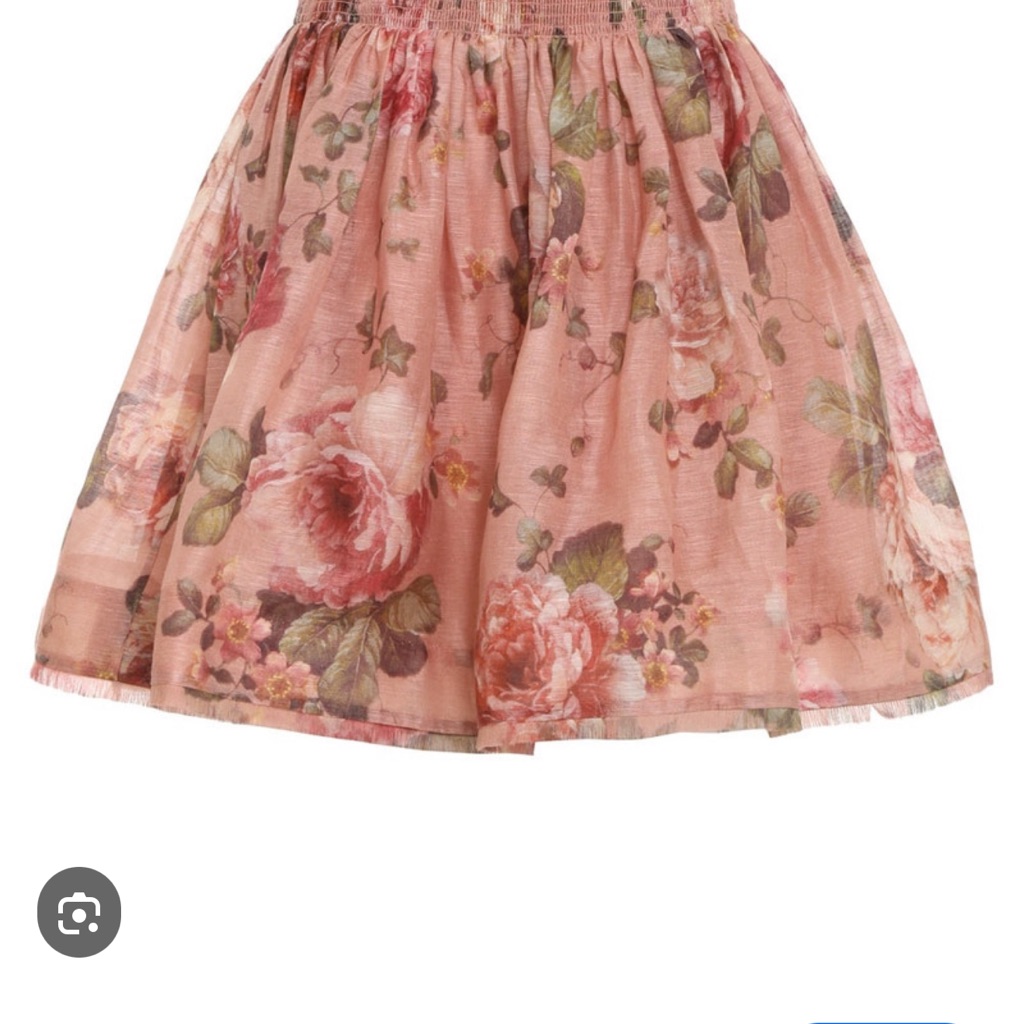 Zimmermann Dusty Pink Floral Skirt Nwt